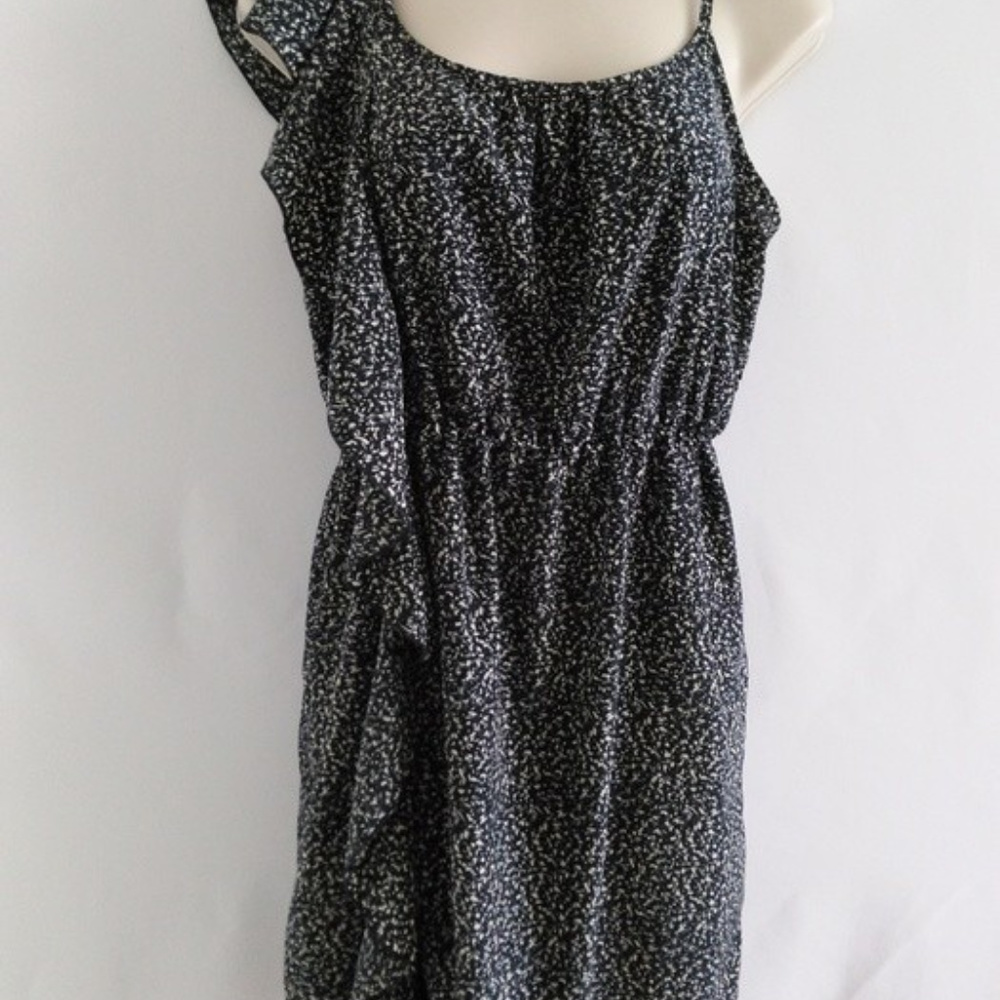 Maude One Side Cold Shoulder Blue Spring Dress M